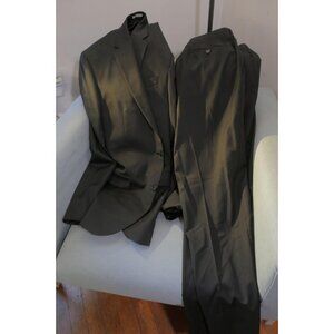Joseph Abboud Black Wool Suit – 40L Jacket 36R Pants